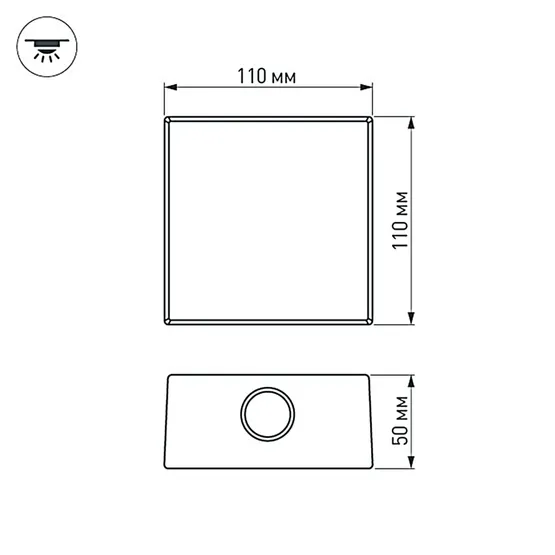 Фото #4 товара Светильник LGD-Wall-Quad-18B-8W Warm White (Arlight, Металл)