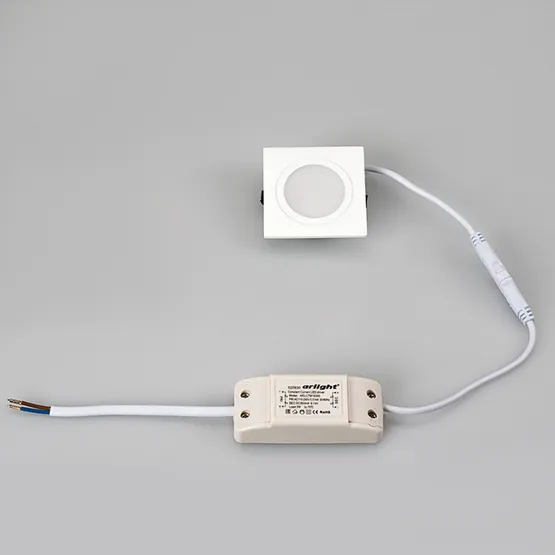 Фото #2 товара Светодиодный светильник LTM-S60x60WH-Frost 3W Warm White 110deg (Arlight, IP40 Металл, 3 года)