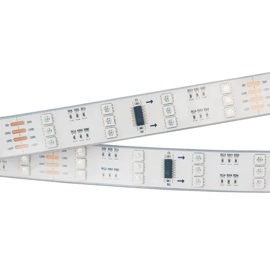 Фото #1 товара Светодиодная лента SPI-5000P 12V RGB (5060, 480 LED x3,1812) (Arlight, Закрытый, IP66)