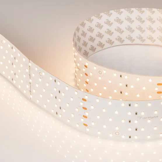 Фото #3 товара Светодиодная лента RT 2-2500 24V Warm3000 5x2 (2835, 875 LED, CRI98) (Arlight, 36 Вт/м, IP20)