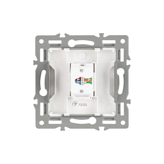 Фото #3 товара Механизм компьютерной розетки SCT-MPC1-PL-WH (RJ-45, CAT6) (Arlight, -)