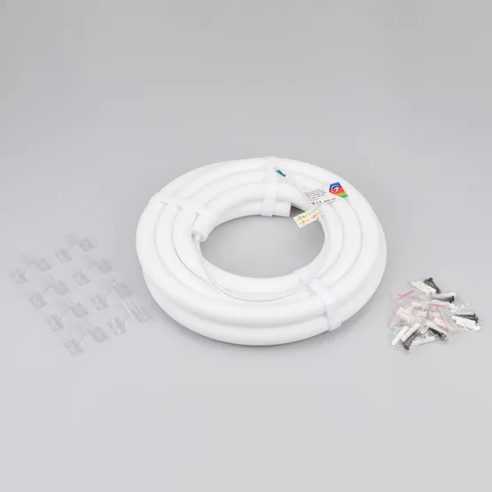 Фото #3 товара Светодиодная лента герметичная MOONLIGHT-TOP-F280-D25mm 24V RGB 360deg (14.4 W/m, IP65, 3535, 5m, wire x1) (Arlight, Вывод прямой, 3 года)