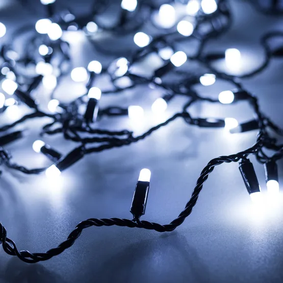 Фото #1 товара Светодиодная гирлянда ARD-STRING-CLASSIC-10000-BLACK-100LED-MILK-FLASH White (230V, 7W) (Ardecoled, IP65, 1 год)