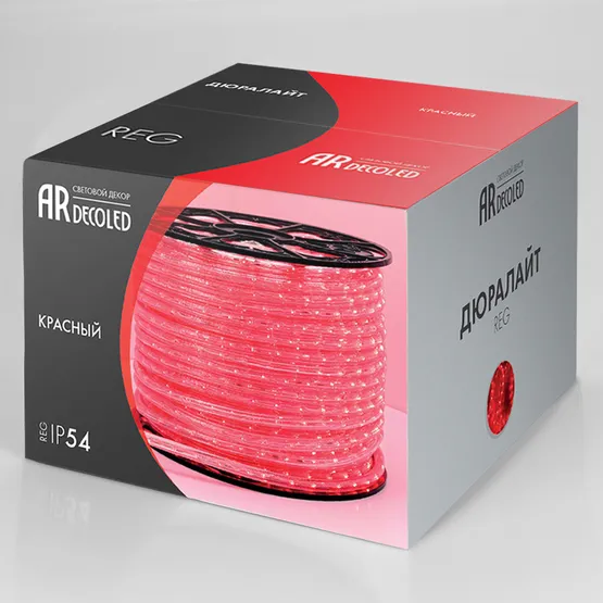 Фото #2 товара Дюралайт ARD-REG-LIVE Red (220V, 36 LED/m, 100m) (Ardecoled, Закрытый)