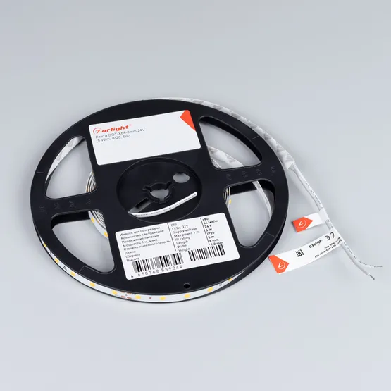 Фото #3 товара Светодиодная лента DOT-X64-8mm 24V White6000 (5 W/m, IP20, 5m) (Arlight, Открытый)