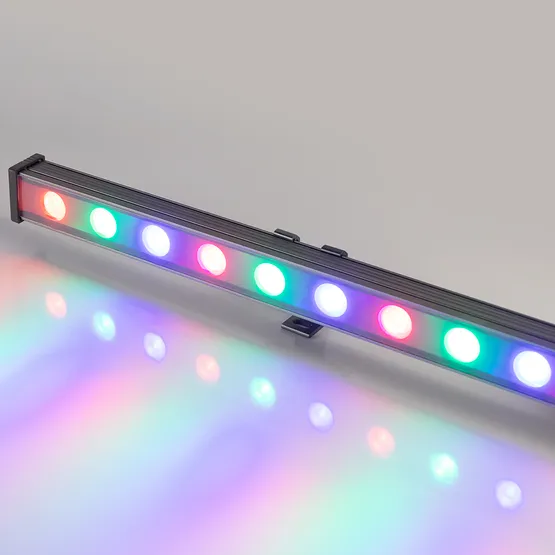 Фото #3 товара Светодиодный прожектор AR-LINE-1000M-24W-24V RGB (Grey, 30 deg, DMX512) (Arlight, Закрытый)