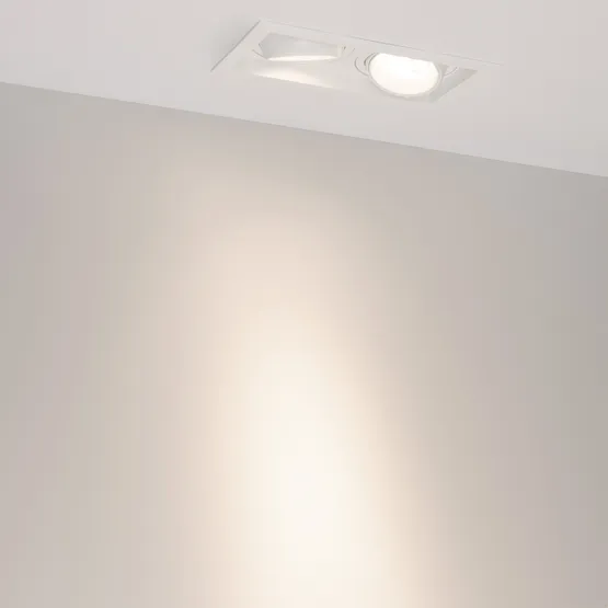 Фото #2 товара Светильник MS-VORTEX-BUILT-S210x117-2x20W Day4000 (WH-WH, 20 deg, 230V) (Arlight, IP20 Металл, 5 лет)