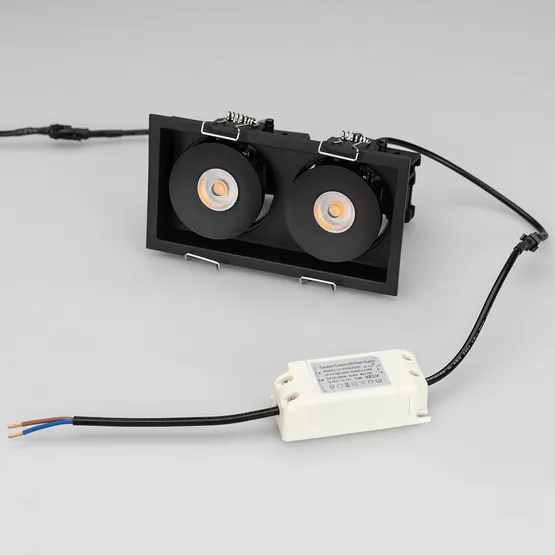 Фото #5 товара Светильник CL-SIMPLE-S148x80-2x9W Warm3000 (BK, 45 deg) (Arlight, IP20 Металл, 3 года)