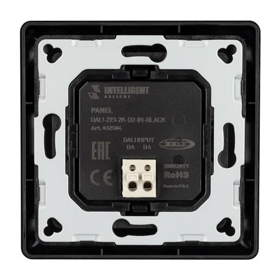 Фото #2 товара INTELLIGENT ARLIGHT Панель DALI-223-2K-D2-IN-BLACK (BUS, Free purpose) (IARL, -)
