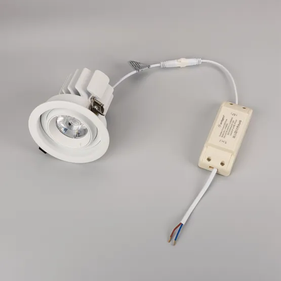 Фото #5 товара Светильник MS-VORTEX-BUILT-R110-20W Warm3000 (WH-WH, 20 deg, 230V) (Arlight, IP20 Металл, 5 лет)