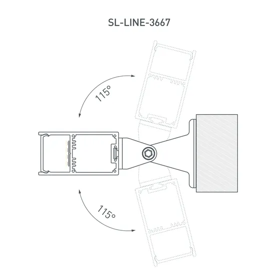 Фото #5 товара Профиль SL-LINE-3667-2000 ANOD (Arlight, Алюминий)