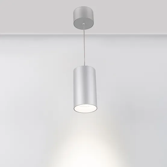 Фото #3 товара Светильник подвесной SP-POLO-R85-2-15W Day White 40deg (Silver, White Ring) (Arlight, IP20 Металл, 3 года)