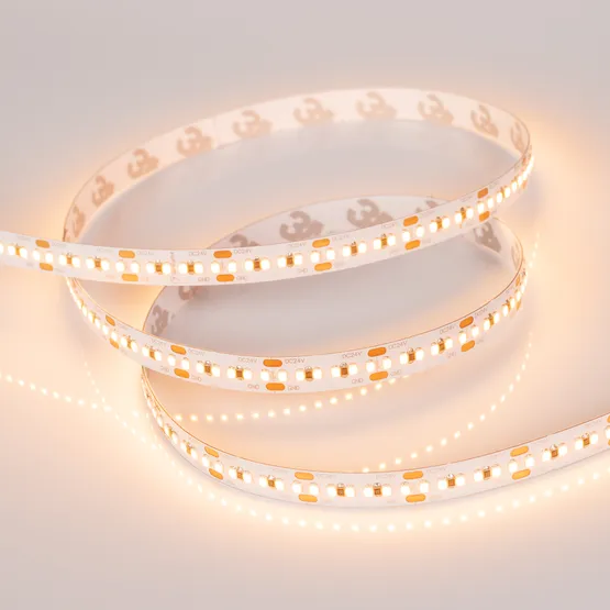 Фото #2 товара Светодиодная лента MICROLED-5000 24V Warm2700 8mm (2216, 300 LED/m, LUX) (Arlight, 8 Вт/м, IP20)