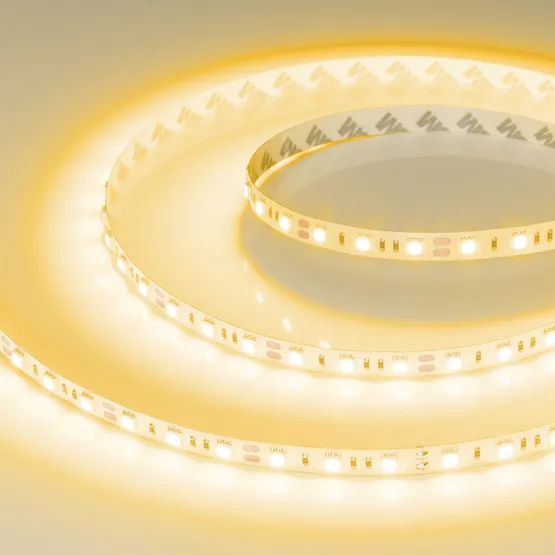 Фото #1 товара Светодиодная лента RT-B60-10mm 12V Yellow (14.4 W/m, IP20, 5060, 5m) (Arlight, Открытый)