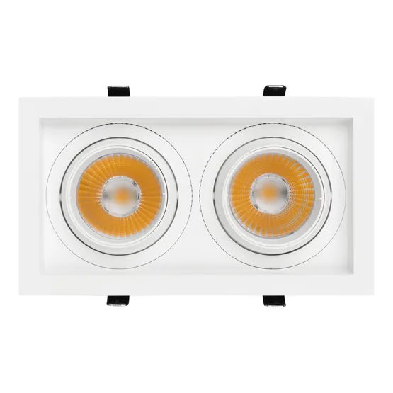 Фото #5 товара Светильник MS-VORTEX-BUILT-S250x140-2x30W Day4000 (WH-WH, 17 deg, 230V) (Arlight, IP20 Металл, 5 лет)