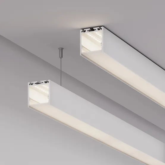 Фото #5 товара Профиль с экраном SL-LINE-3535-2500 WHITE+OPAL (Arlight, Алюминий)