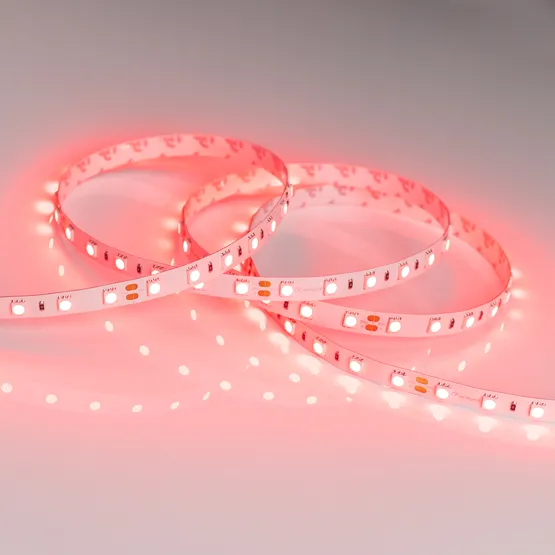 Фото #2 товара Светодиодная лента RT 2-5000 24V Red 2x (5060, 300 LED, LUX) (Arlight, 14.4 Вт/м, IP20)