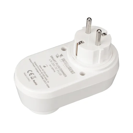 Фото #2 товара INTELLIGENT ARLIGHT Смарт-розетка LN-200-TE-PLUG (230V, 1A) (IARL, IP20 Пластик, 3 года)