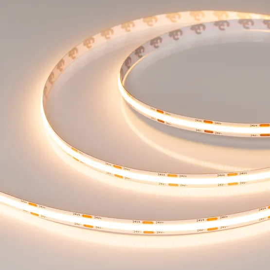 Фото #1 товара Светодиодная лента COB-X544-8mm 24V Warm2400 (11.5 W/m, IP20, 5m) (Arlight, -)