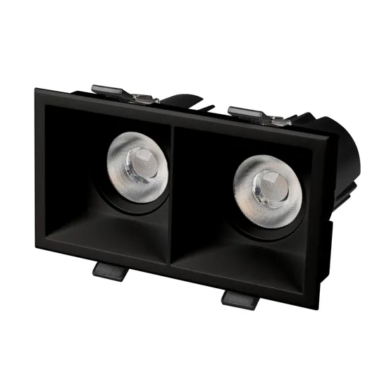 Фото #1 товара Светильник MS-FLOW-BUILT-S157x85-2x6W Day4000 (BK, 15 deg, 230V) (Arlight, IP20 Металл, 5 лет)