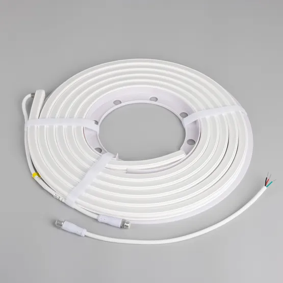 Фото #3 товара Светодиодная лента герметичная SPI WAVE-SIDE-DOUBLE-A80-16x15mm 24V RGB PX10 (12 W/m, IP67, 5m, wire x1) (Arlight, Вывод боковой, 5 лет)