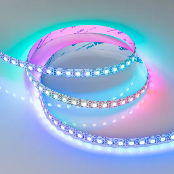 Фото #2 товара Светодиодная лента SPI-B96-10mm 12V RGB-PX1-BPT (13 W/m, IP20, 5060, 5m) (Arlight, Открытый)