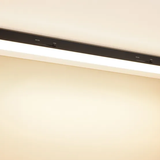 Фото #2 товара Светильник LGD-LUNGO-4TR-L1500-51W-75W Warm3000 (Черный, 120 deg, 230V) (Arlight, IP20 Металл, 5 лет)