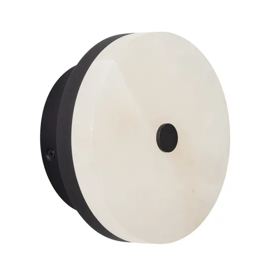 Фото #1 товара Светильник SP-MENTA-WALL-R165-12W Warm2700 (BK, 130 deg, 230V) (Arlight, IP20 Мрамор, 5 лет)