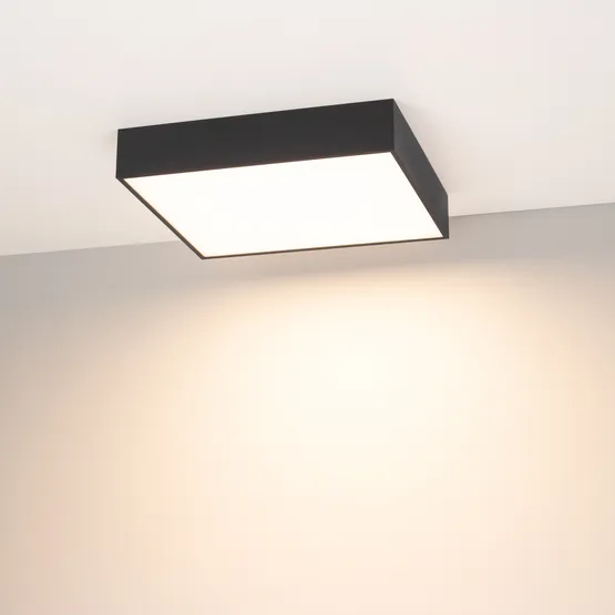 Фото #4 товара Светильник SP-QUADRO-S350x350-30W Warm3000 (BK, 120 deg, 230V) (Arlight, IP40 Металл, 3 года)