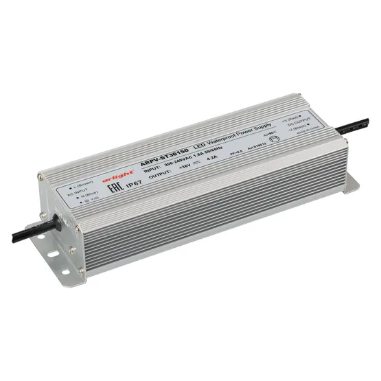 Фото #1 товара Блок питания ARPV-ST36150 (36V, 4.2A, 150W) (Arlight, IP67 Металл, 3 года)