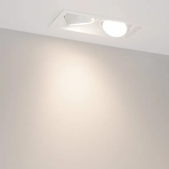 Фото #6 товара Светильник MS-VORTEX-BUILT-S250x140-2x30W Day4000 (WH-WH, 50 deg, 230V) (Arlight, IP20 Металл, 5 лет)