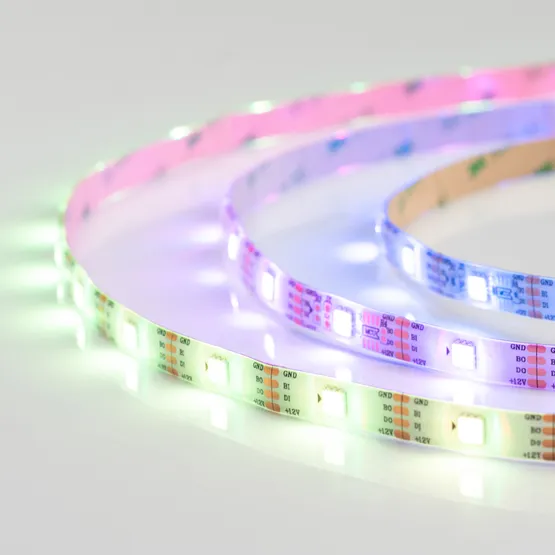 Фото #4 товара Светодиодная лента SPI-5000SE-RAM-5060-30 12V Cx1 RGB-Auto (10mm, 4.8W/m, IP65) (Arlight, Закрытый, IP65)