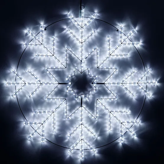 Фото #1 товара Фигура светодиодная ARD-SNOWFLAKE-M8-950x950-540LED White (230V, 33W) (Ardecoled, IP65, 1 год)