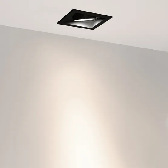 Фото #4 товара Светильник MS-VORTEX-BUILT-S117x117-20W Day4000 (BK-BK, 20 deg, 230V) (Arlight, IP20 Металл, 5 лет)