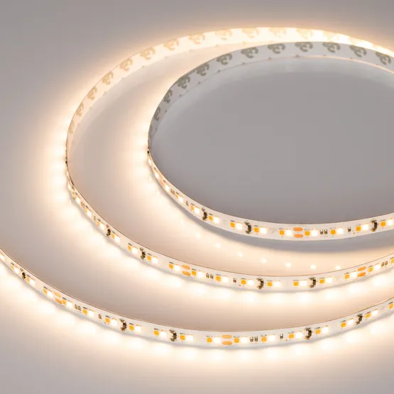 Фото #4 товара Светодиодная лента RT-A168-10mm 24V Dim-To-Warm (14.4 W/m, IP20, 2835, 5m) (Arlight, Dim-To-Warm)