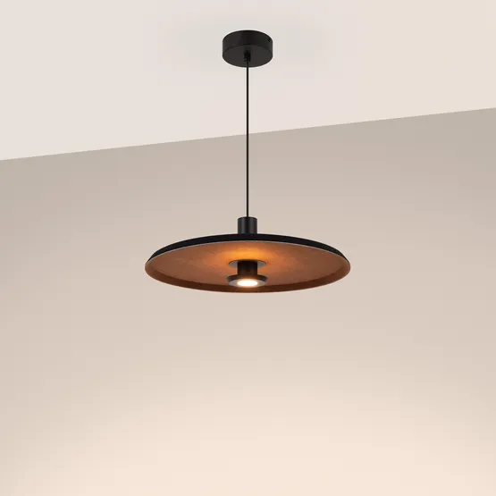 Фото #2 товара Светильник SP-KOTARO-R450-12W Warm3000 (BK-CF, 36 deg, 230V, TRIAC) (Arlight, IP20 Фетр, 3 года)