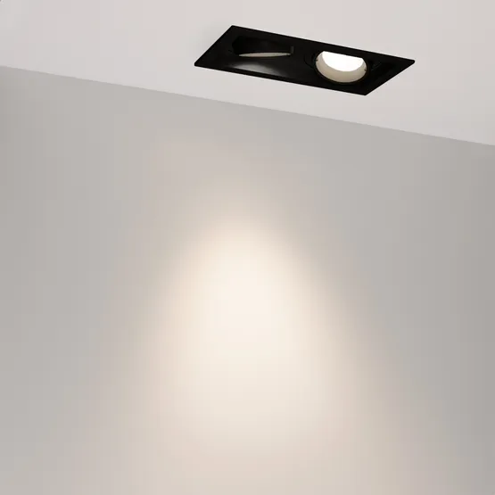 Фото #4 товара Светильник MS-VORTEX-BUILT-S210x117-2x20W Day4000 (BK-BK, 40 deg, 230V) (Arlight, IP20 Металл, 5 лет)