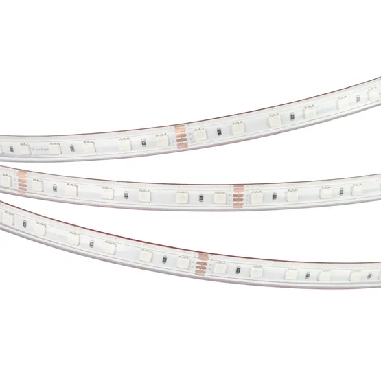 Фото #5 товара Светодиодная лента герметичная RTW-PS-B60-12mm 24V RGB (14.4 W/m, IP67, 5060, 50m) (Arlight, 14.4 Вт/м, IP67)