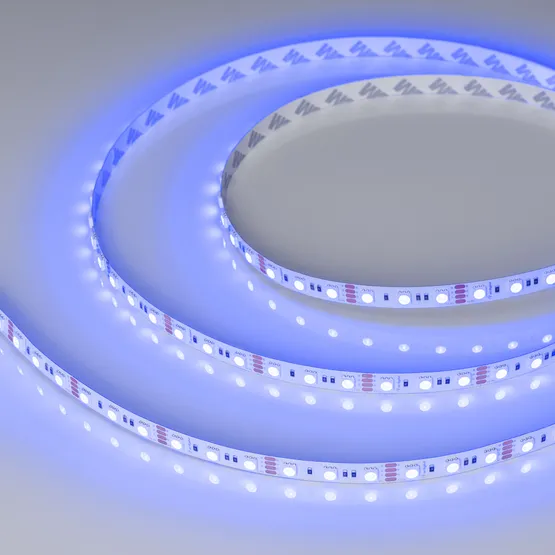 Фото #2 товара Светодиодная лента RT-B72-10mm 12V RGB (15 W/m, IP20, 5060, 5m) (Arlight, 15 Вт/м, IP20)