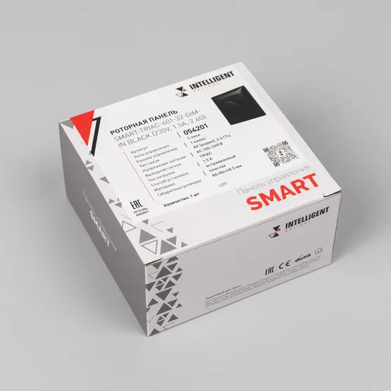 Фото #4 товара INTELLIGENT ARLIGHT Роторная панель SMART-TRIAC-601-32-DIM-IN Black (230V, 1.5A, 2.4G) (IARL, IP20 Пластик, 5 лет)