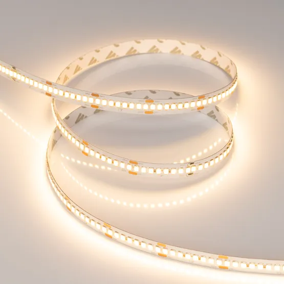 Фото #3 товара Светодиодная лента RT-A240-10mm 24V Warm2700 (22 W/m, IP20, 5m) (Arlight, высок.эфф.150 лм/Вт)