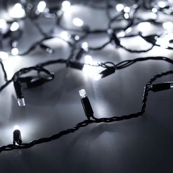 Фото #1 товара Светодиодная гирлянда ARD-STRING-CLASSIC-1000-BLACK-100LED-PULSE White (230V, 7W) (Ardecoled, IP65, 1 год)