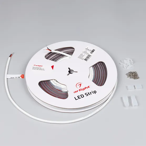Фото #3 товара Светодиодная лента герметичная CSP-PFS-X320-10mm 24V Warm2700 (10 W/m, IP68, TWP100, 5m) (Arlight, -)