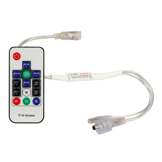 Фото товара Контроллер CS-SPI-CX-RF14B (2048pix, 5V-12V, ПДУ 14 кн) (Arlight, IP20 Пластик, 1 год)