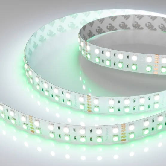 Фото #10 товара Светодиодная лента RT-B144-19mm 24V RGBW-White (32 W/m, IP20, 5060, 5m) (Arlight, 32 Вт/м, IP20)