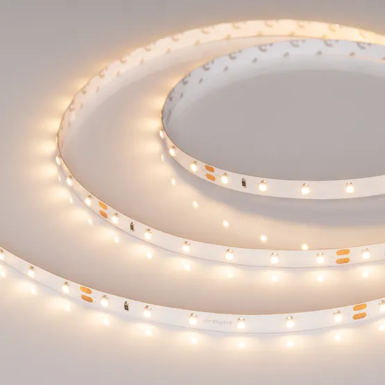 Фото #2 товара Светодиодная лента RT 2-5000-50m 24V Warm3000 (3528, 60 LED/m, LUX) (Arlight, 4.8 Вт/м, IP20)