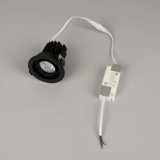 Фото #4 товара Светильник MS-VORTEX-BUILT-R90-12W Warm3000 (BK-BK, 40 deg, 230V) (Arlight, IP20 Металл, 5 лет)
