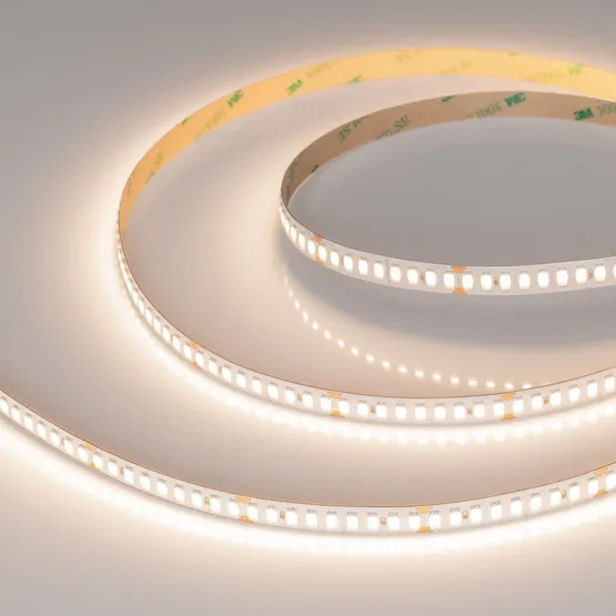 Фото #1 товара Светодиодная лента ULTRA-C180-10mm 24V Warm3500 (19.2 W/m, IP20, 5630, 5m) (Arlight, высок.эфф.200 лм/Вт)