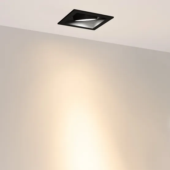 Фото #3 товара Светильник MS-VORTEX-BUILT-S117x117-20W Warm3000 (BK-BK, 20 deg, 230V) (Arlight, IP20 Металл, 5 лет)