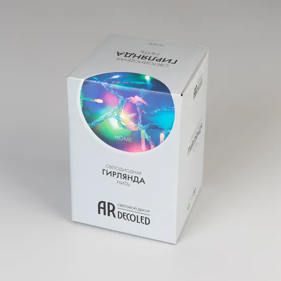 Фото #5 товара Светодиодная гирлянда ARD-STRING-HOME-5000-CLEAR-50LED-LIVE RGB (230V, 3.5W) (Ardecoled, IP20, 1 год)